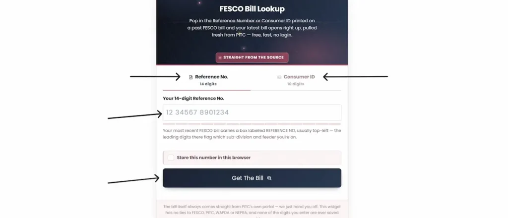 Step By Step check your FESCO bill online
